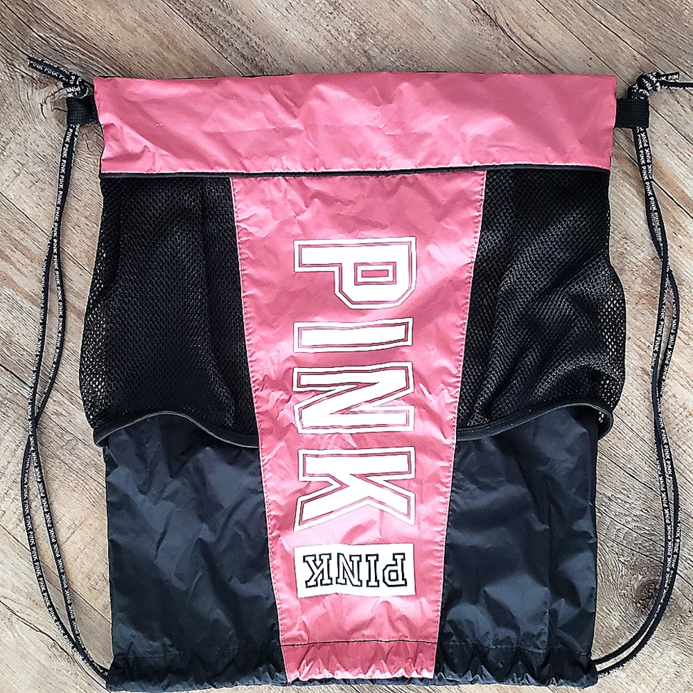 Victoria's Secret pull string backpack bag - Picture 12 of 13